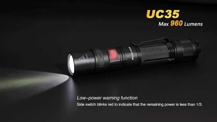 TORCIA RICARICABILE FENIX UC35 960 lm - immagine 7